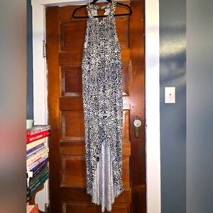 Jennifer Lopez hi-low maxi dress